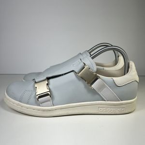 Adidas Sneakers Womens Size 7 Stan Smith Big Buckle Light Blue EE4890